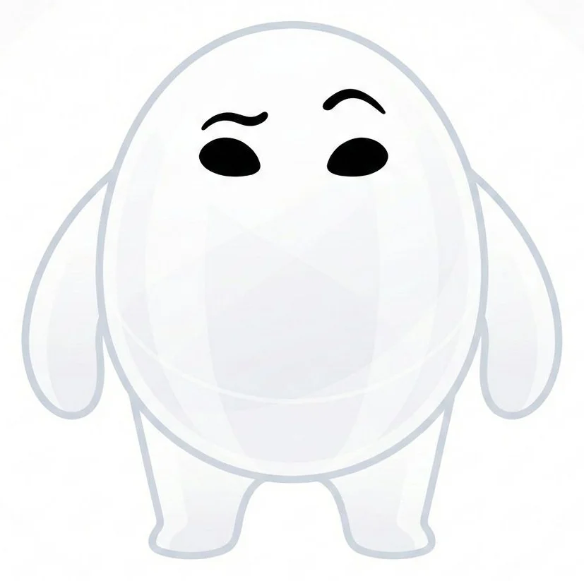 Mascotte flat standalone générée par Gemini